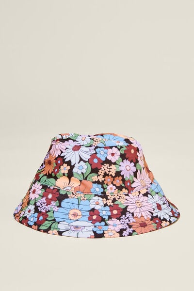Baby Swim Bucket Hat, PHANTOM/QUINN FLORAL