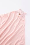 Baby Organic Snuggle Towel, POP PINK/BEAR - example image 2