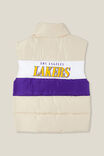 License Longline Puffer Vest, LCN NBA RAINY DAY/LAKERS - alternate image 3