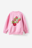 Sammy Oversized Crew, STRAWBERRY MILK/FRESHLY PICKLED - example image 3