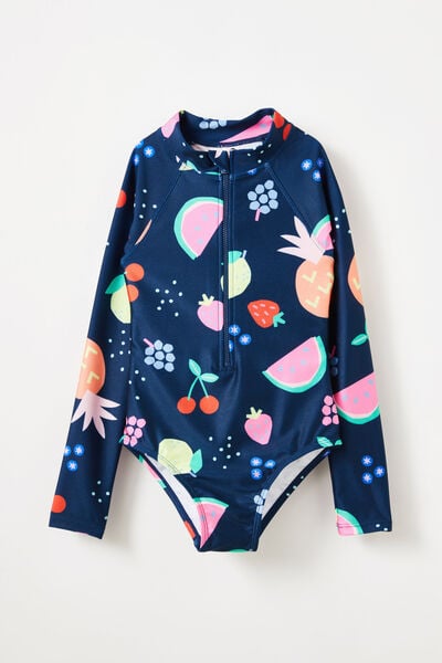 Lydia One Piece, IN THE NAVY/FRUIT SALAD