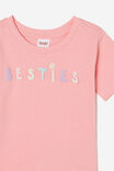 Jamie Short Sleeve Tee, CORAL DREAMS/BESTIES - alternate image 2