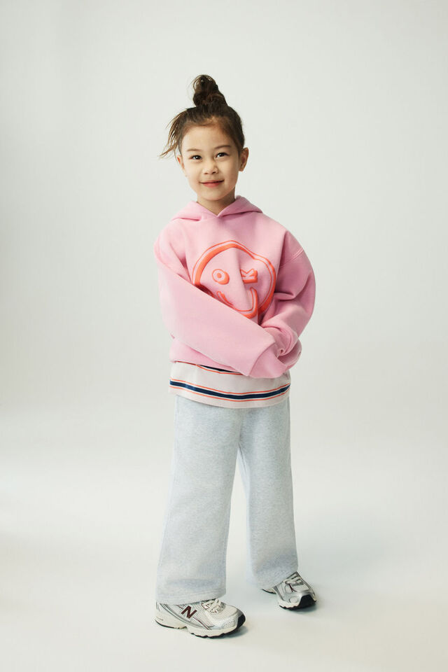 Sammy Wide Leg Trackpants, GREY MARLE