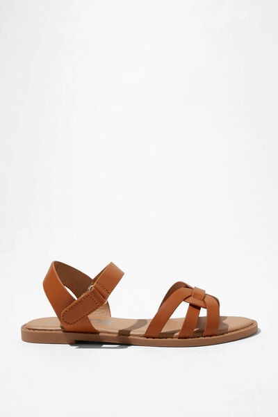 Georgie Cross Over Sandal, TAN