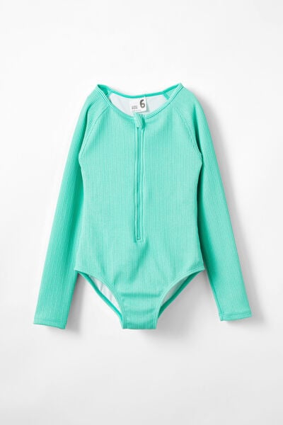 Macacão - Lydia Low One Piece, FRESH GREEN/CRINKLE