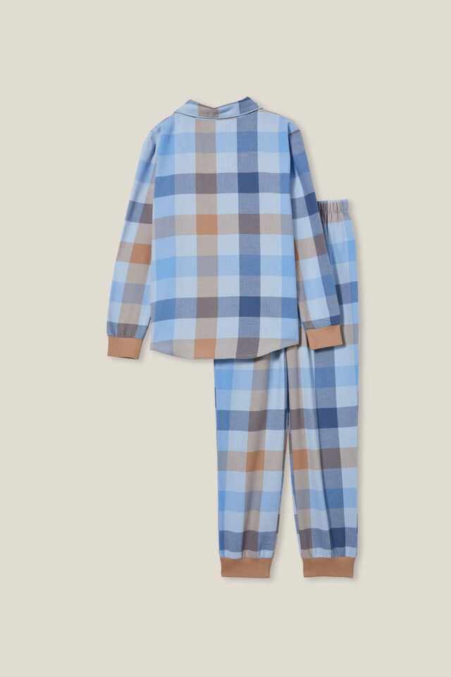 Wilson Long Sleeve Pyjama Set, FROSTY BLUE/WINTER S CHECK