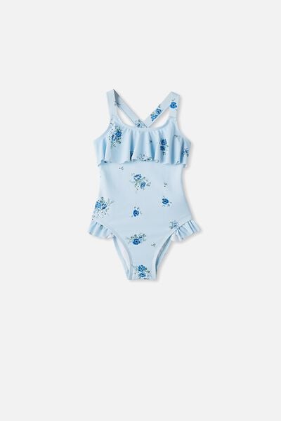 Amber Frill One Piece, FROSTY BLUE/PRETTY FLORAL