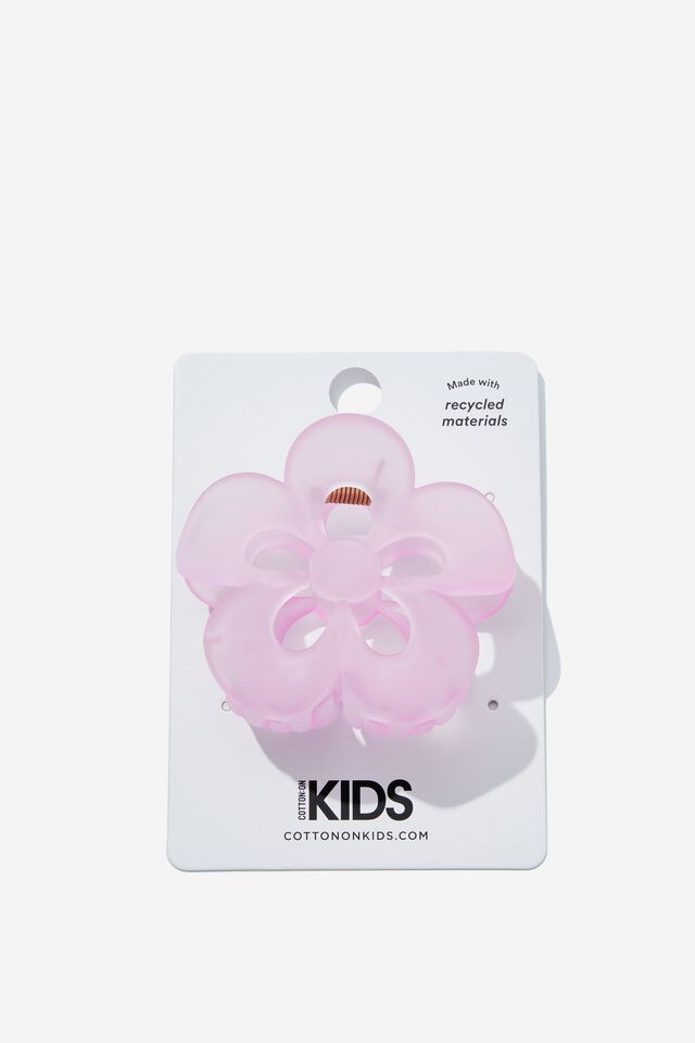 Claudia Claw Clip, PINK GERBERA ICY FLOWER