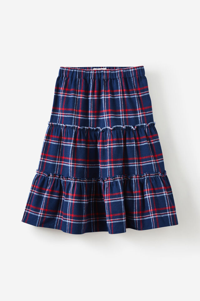 Harriette Skirt, IN THE NAVY/RED CHECK