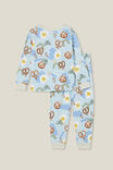 Ace Long Sleeve Pyjama Set, FROSTY BLUE/SUNNY SIDE UP - alternate image 3