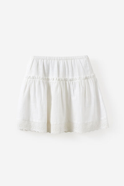 Babydoll Skirt, WHITE