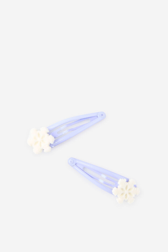 Kids Multi Pack Snap Hair Clips, VINTAGE LILAC/SNOWFLAKE