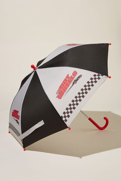Kids Licensed Rainy Day Umbrella, LCN MAT HOT WHEELS/RAINY DAY