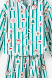 Adult Flannel Xmas Pj Set, ENGLISH IVY/SANTA STAMP - example image 3