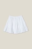 Hallie Tiered Skirt, WHITE - alternate image 1