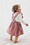 Paige Ruffle Pinafore Dress, DUSTY BERRY - alternate image 2