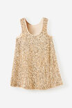 Sabrina Sleeveless Dress Up Dress, SOFT GOLD - example image 3