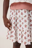 Hallie Tiered Skirt, VANILLA/MAEVE FLOWER STAMP - alternate image 4