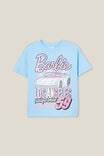 Camiseta - Barbie License Drop Shoulder Short Sleeve Tee, LCN MAT BARBIE LOS ANGELES 59/SKY HAZE - vista alternativa 5