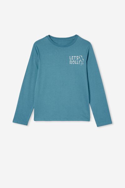 Maxy Long Sleeve, TEAL STORM/LETS ROLL