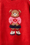 Soft Knit Jumper, VARSITY RED/BEAR - example image 2