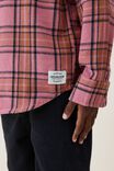 Rugged Long Sleeve Shirt, DUSTY BERRY/COCO JUMBO PLAID - alternate image 4