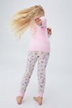 Florence Long Sleeve Pyjama Set, CALI PINK RETRO FLORAL UNICORN - alternate image 3
