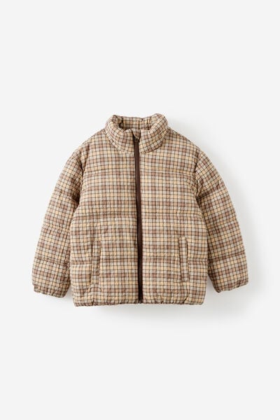 Arlo Padded Jacket, RAINY DAY/CHECK