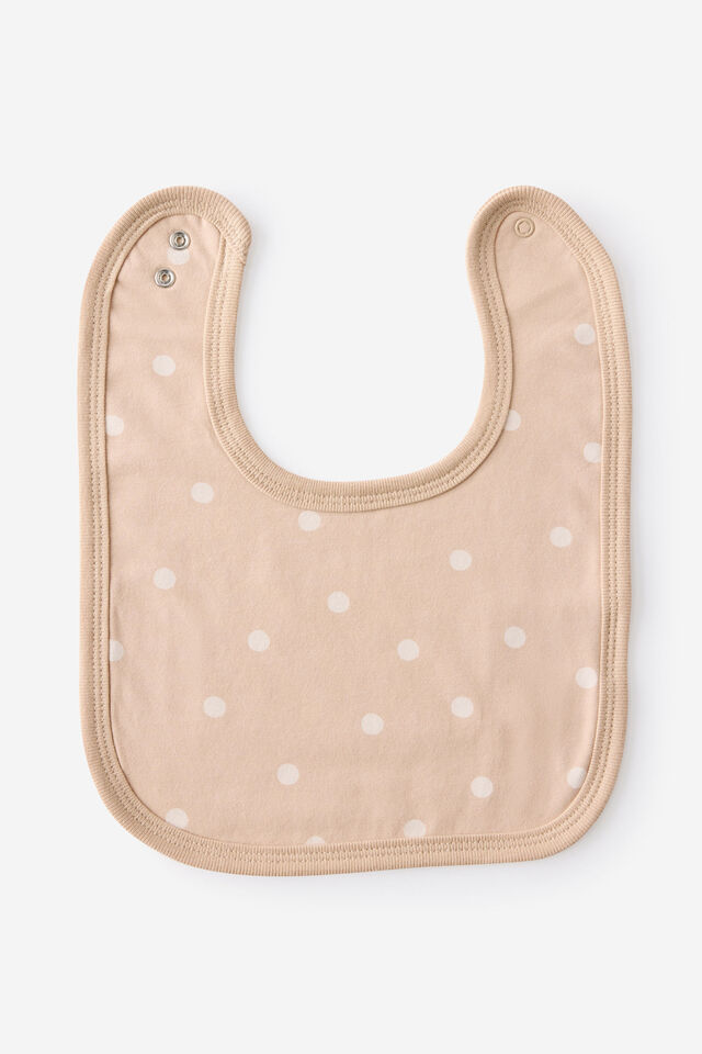 The Baby Bib, LATTE CREAM/POLKA DOT