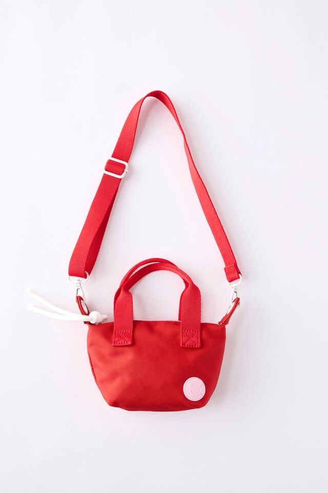 Kids Retro Cross Body Bag, VARSITY RED