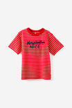 Select Colour: VARSITY RED/VANILLA STRIPE NAUGTHY AND NICE