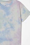 Poppy Short Sleeve Graphic Print Tee, BLUSH PINK/BARBER BLUE TIE DYE - alternate image 2