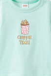 Baby Essential Short Sleeve Graphic Tee, SEA GLASS/CHIPPIE TIME - example image 2
