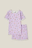 Talia Short Sleeve Pyjama Set, LILAC DROP/AVA DITSY FLORAL - alternate image 1