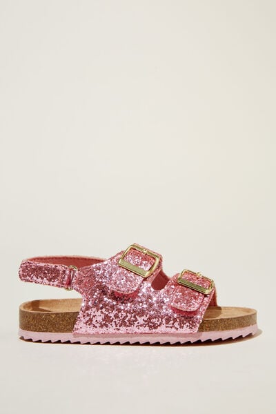 Theo Sandal, PINK CHUNKY GLITTER