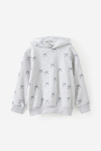 Sammy Oversized Hoodie, GREY MARLE/BOW YARDAGE