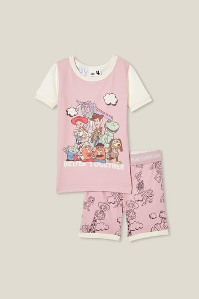 Harlow Super Soft Short Sleeve Pyjama Set License, LCN DIS ZEPHYR/JESSIE & TOY STORY FRIENDS