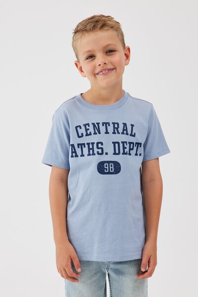 Max Skater Short Sleeve Tee, DUSTY BLUE/CENTRAL ATHS DEPT.