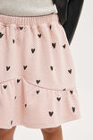 Everly Fleece Skirt, ZEPHYR/HEARTS - alternate image 4