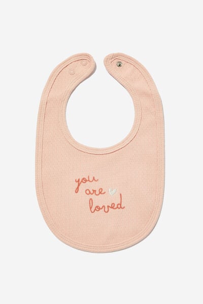 Organic Pointelle Bib, ZEPHYR/DITSY DAISY