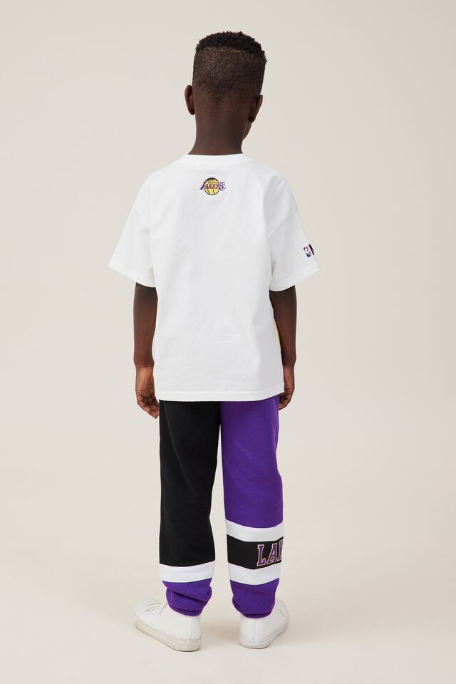 NBA Lakers logo sweatpants with side tape