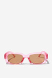 Kids Rachel Rectangle Sunglasses, BLUSH PINK/BROWN - alternate image 1