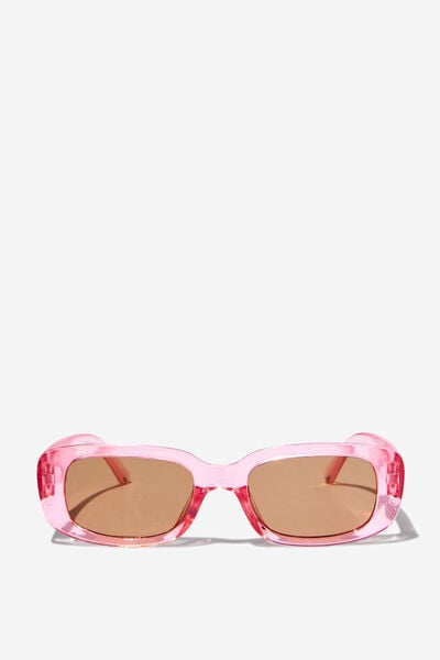 Óculos de Sol - Kids Rachel Rectangle Sunglasses, BLUSH PINK/BROWN