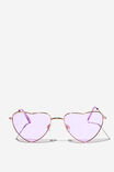 Kids Hayley Heart Metal Sunglasses, LILAC DROP - alternate image 1