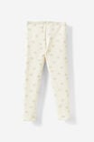 Maya Fleece Legging, DARK VANILLA/DEMI DAISY - alternate image 3