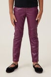 Robbey Vegan Leather Pant, CRUSHED BERRY - alternate image 1