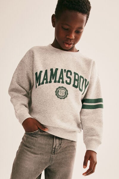 Sammy Crew, FOG GREY MARLE/PINE TREE GREEN/MAMAS BOY