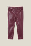 Robbey Vegan Leather Pant, CRUSHED BERRY - alternate image 5