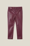 Robbey Vegan Leather Pant, CRUSHED BERRY - alternate image 5