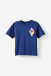 Essential Short Sleeve Graphic Tee, DENIM NAVY/CRUNCH TIME - example image 4